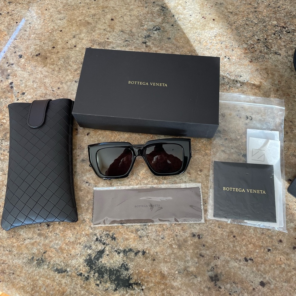 Bottega Veneta Black Sunglasses